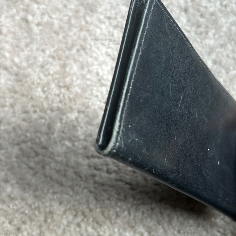 Black Leather checkbook insert - Picture 4 of 12